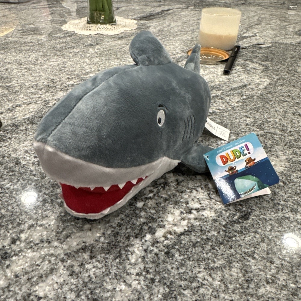 Kohl's Cares Dude! Shark Plush Stuffed Animal 14" Aaron Reynolds Grey #3